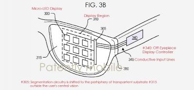 Google Micro-LED AR patent figure