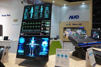 AUO 31" real-size microLED prototype, Displayweek 2024