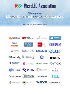 MicroLED Association - soft standard on microLED microdisplays cover image