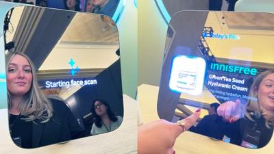 Samsung smart microLED powered mirror, CES 2025